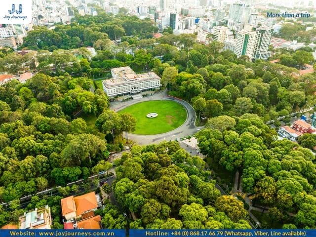 Independence Palace seen from above