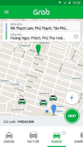 app grabcar