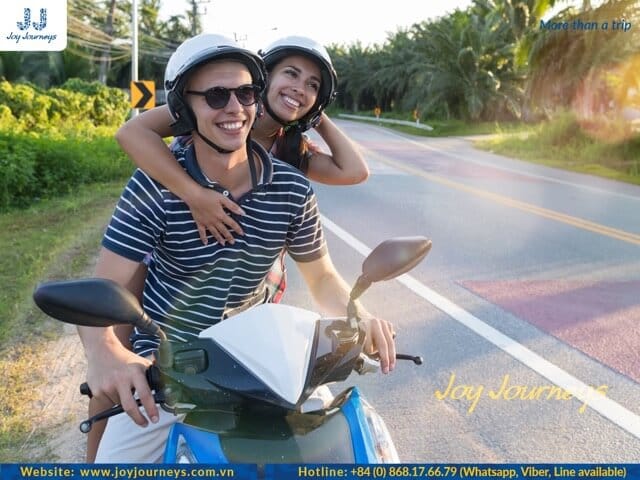 couple motorbike