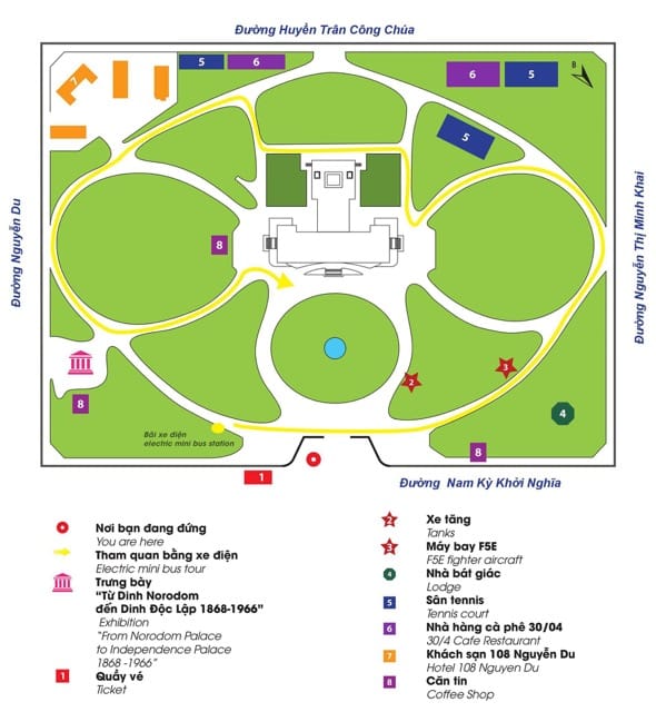 maps of independence palace