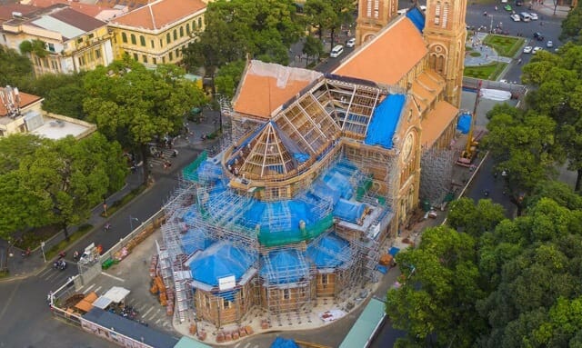 The Notre-Dame Cathedral was restored in 2017.