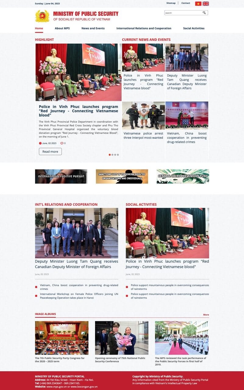 website bocongan vietnam