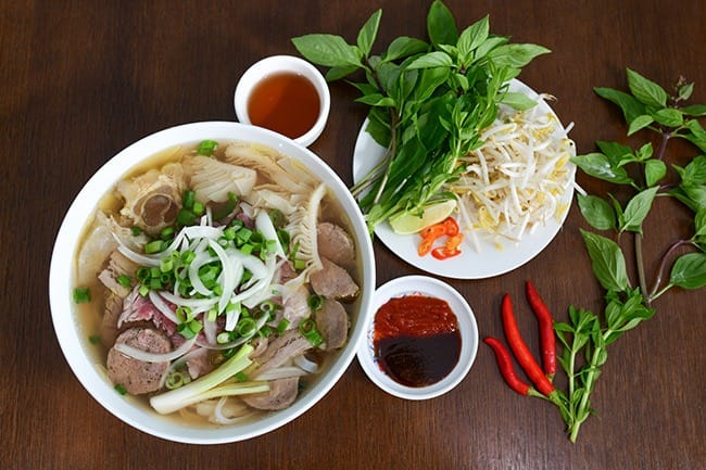 Pho Bo (Vietnamese Noodles with Beef Soup)