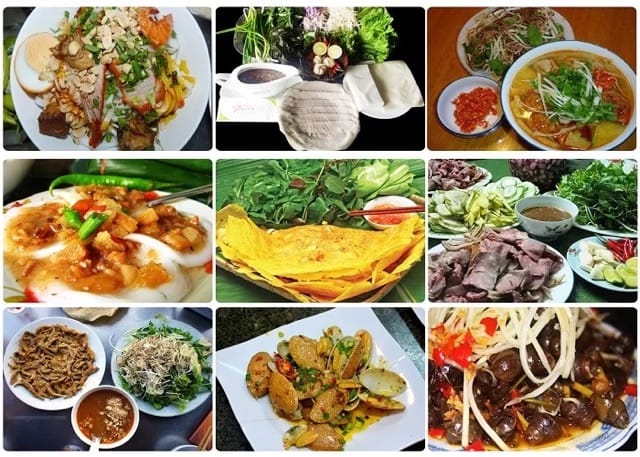 Delicious dishes in Danang