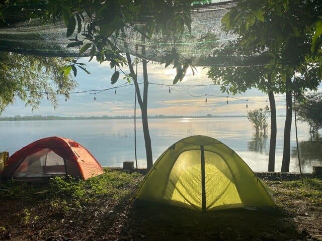 Tri An Lake is a famous camping site.
