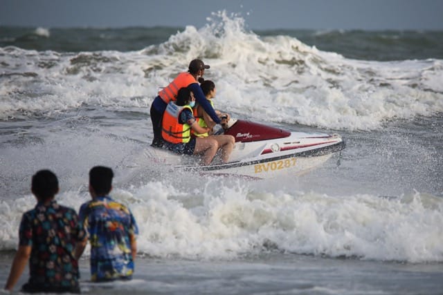 Jet skiing at Vung Tau Beach