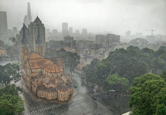 Rain in Ho Chi Minh City