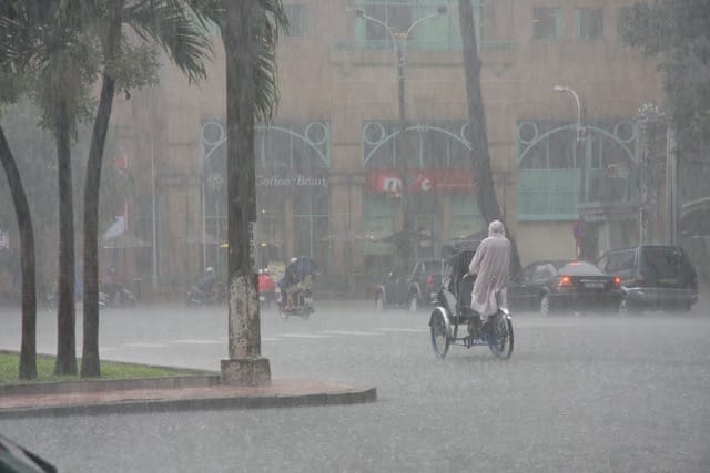 Saigon during the rainy season