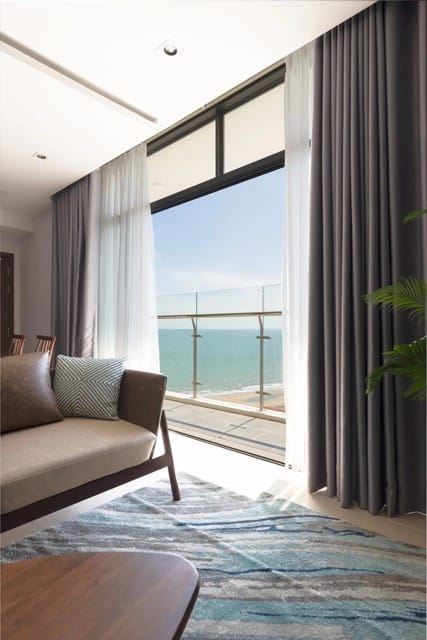 View from the beachfront apartment for rent near Vung Tau Beach