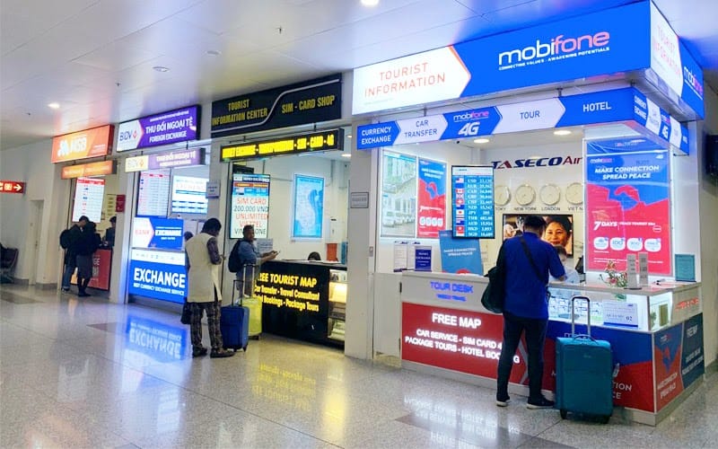 There Are Many SIM Kiosk At The Airport