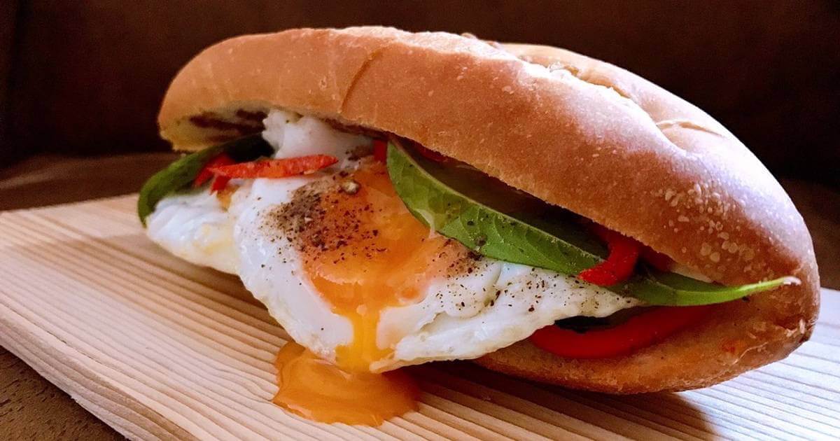 golden fried eggs