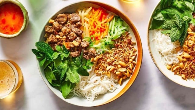 Vietnamese Bun Noodle With Grilled Pork - Source: Internet