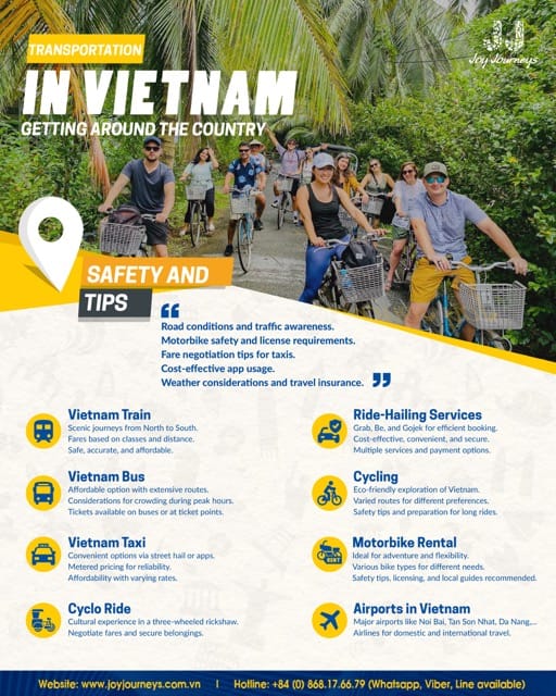 vietnam transportation infographic