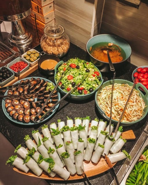 The Dishes in The Vegetarian Buffet in Vietnam are Also Very Diverse and Attractive