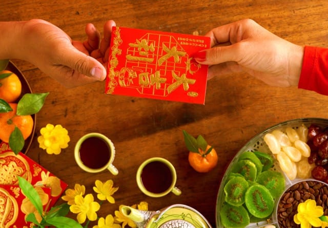 Lucky Money in Red Envelop
