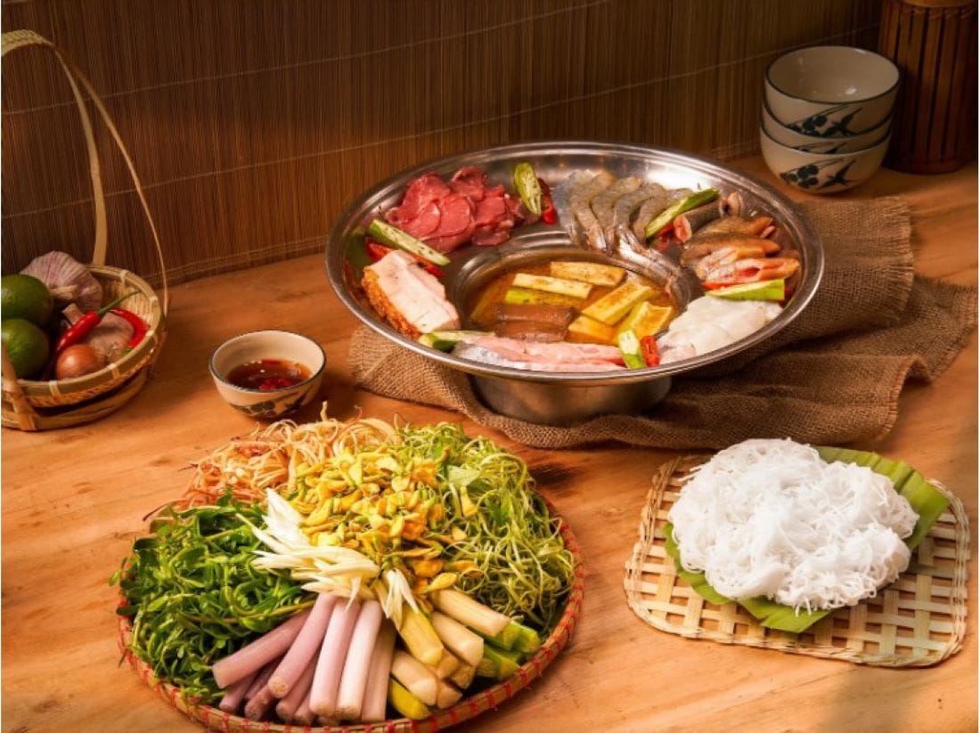Fish sauce hotpot - a must-try dish during a Mekong Delta tour