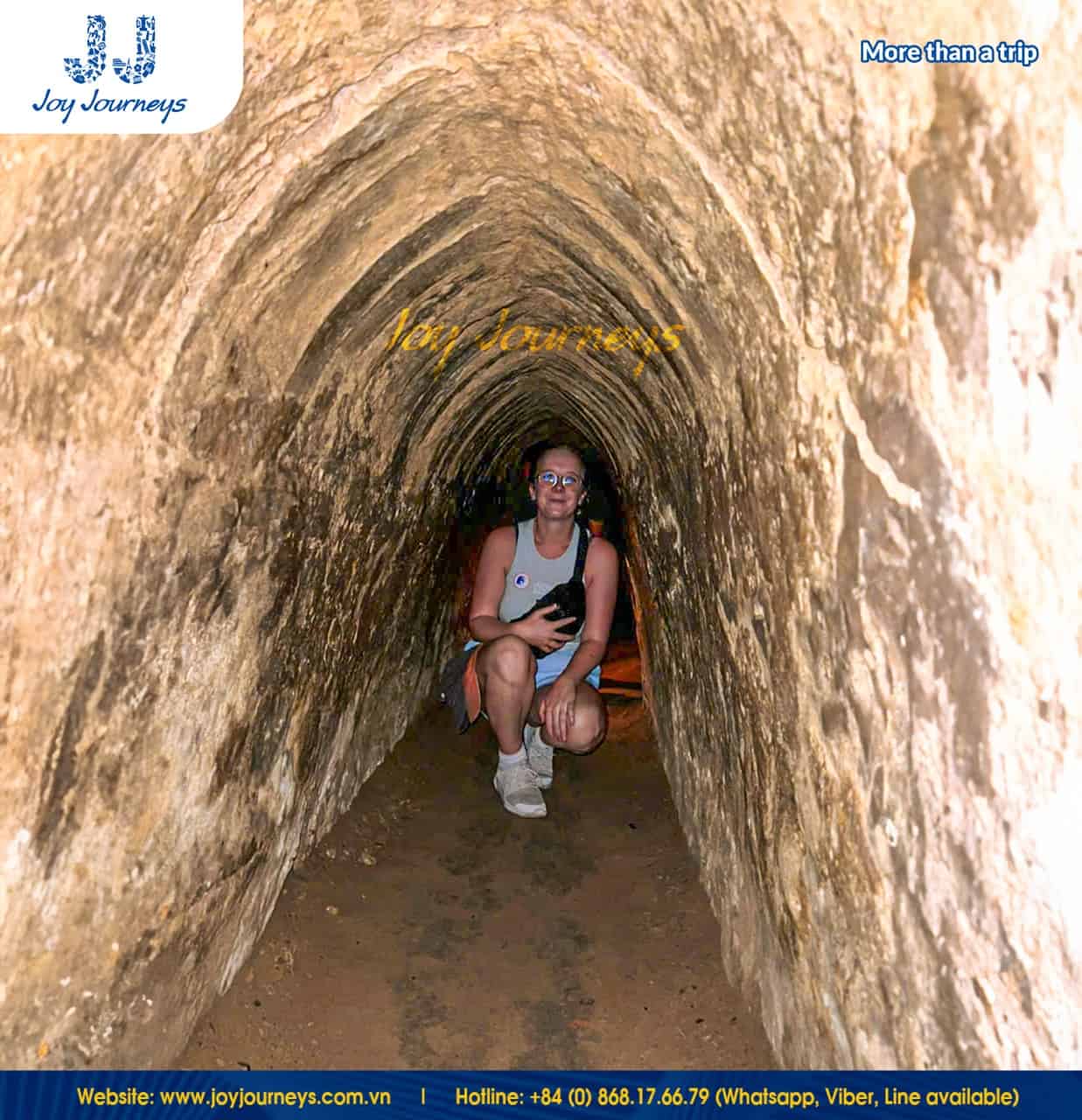 explore the narrow cu chi tunnels