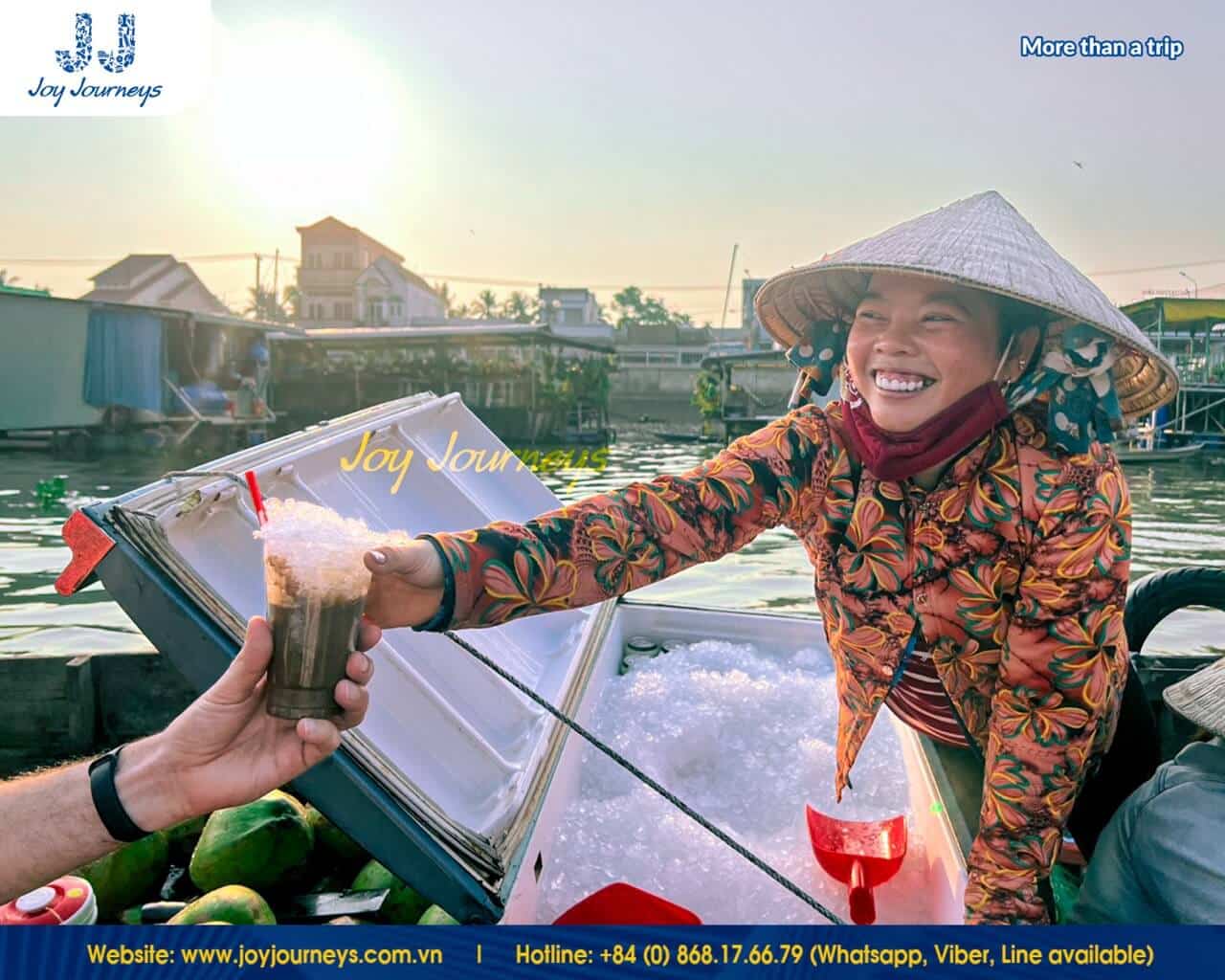 vietnamese coffee floating market
