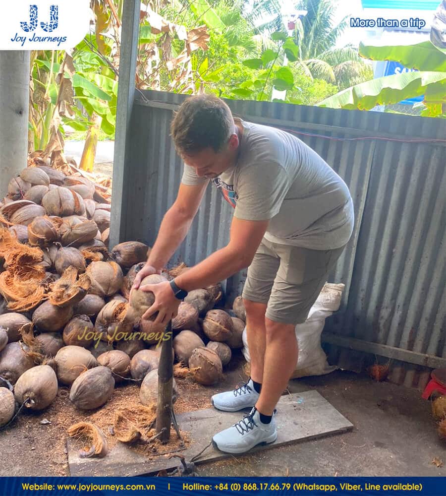 coconut preliminary processing