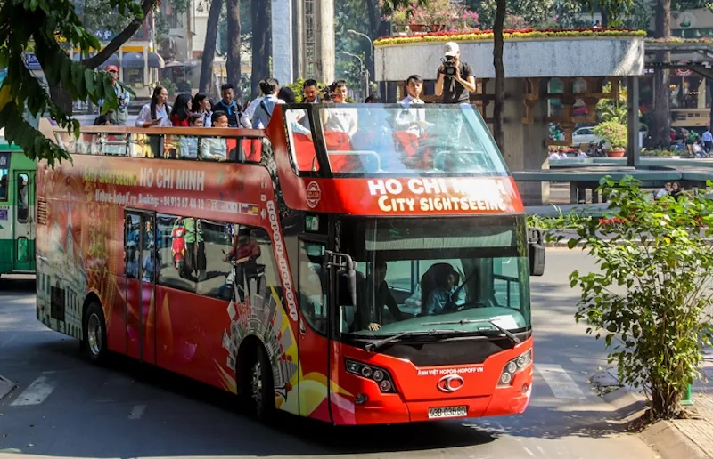 book open top bus tour Ho Chi Minh