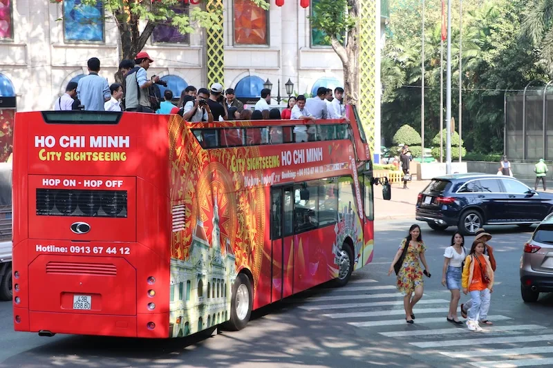 open top bus tour Ho Chi Minh